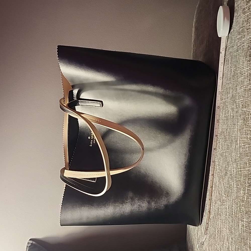 Kate Spade Large Black and Cream Leather Tote - Picture 11 of 14